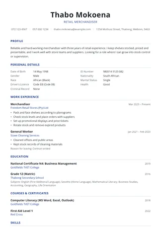 Atlas CV template