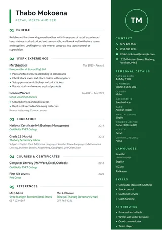 Forest CV template