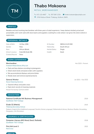 Lagoon CV template