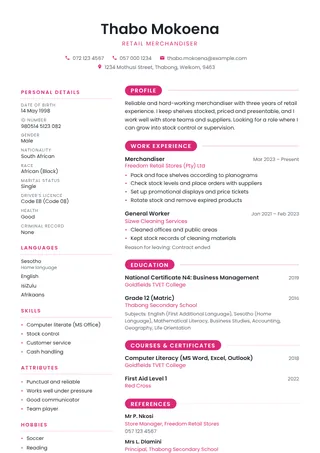 Nova CV template